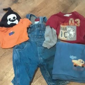 Halloween onsie with lot of 0 to 3 month boy items